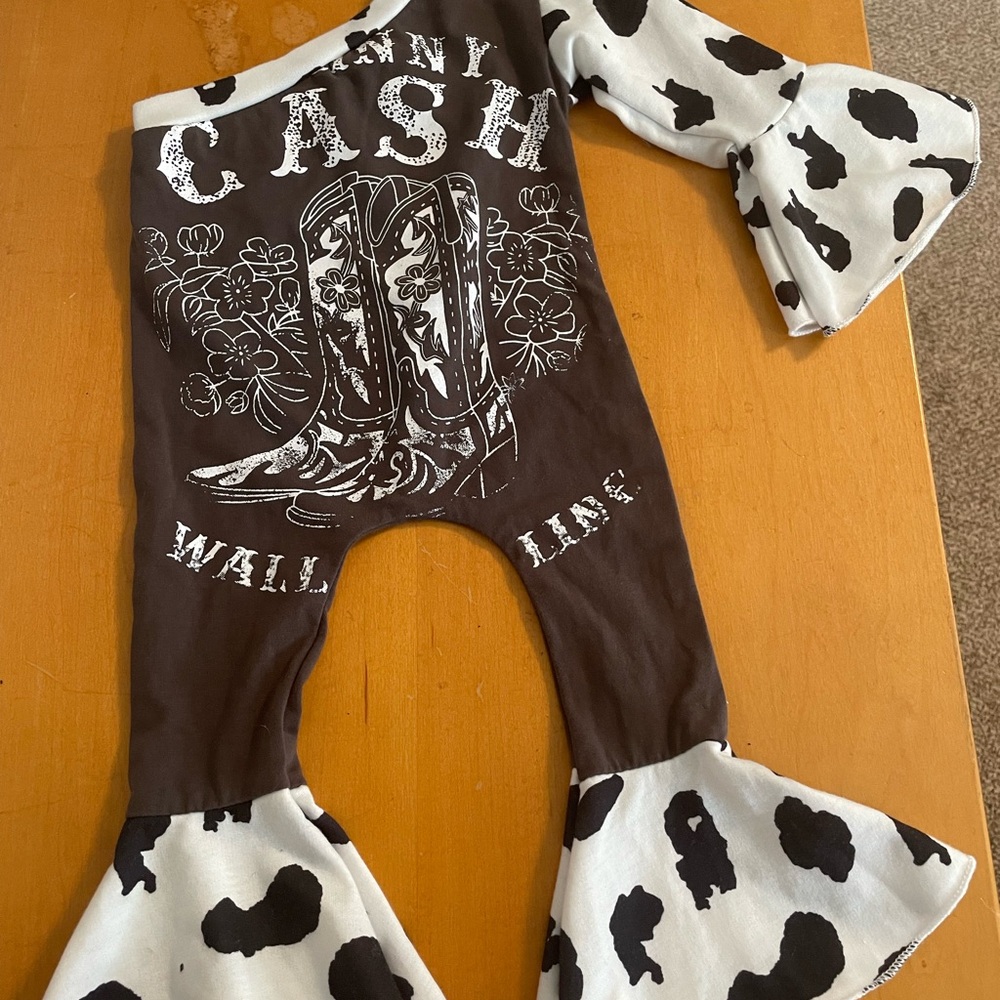 Western One Shoulder Romper